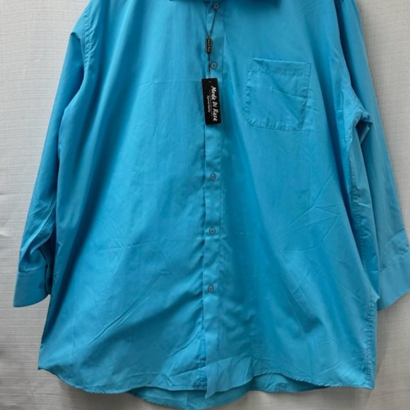 Moda Di Raza Men's Blue Dress Shirt NWT -18-1/2 - Picture 2 of 7